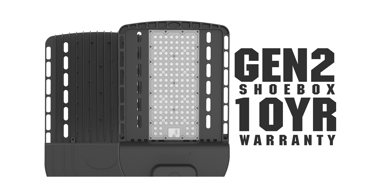 Shoebox Area Parking Lot Lights 10 Year Warranty